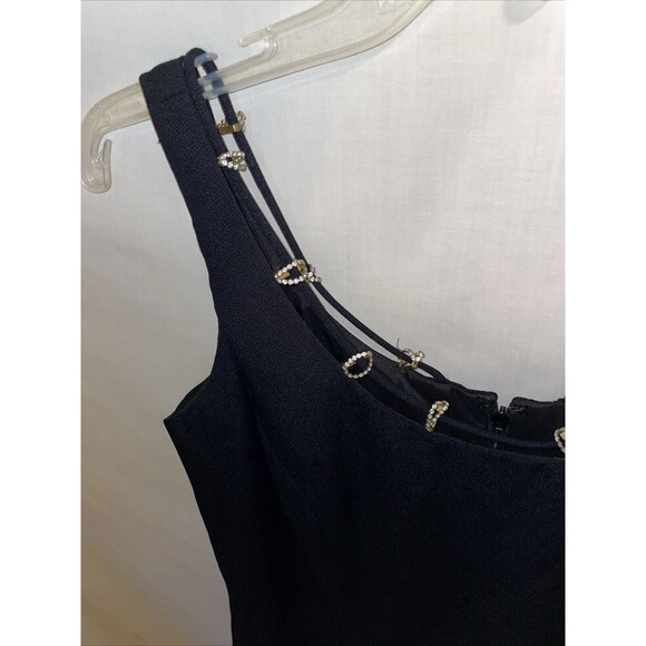 Michael Marcella Ltd. Women’s Embellished Dress Size 8 Black Business Formal - Picture 5 of 12